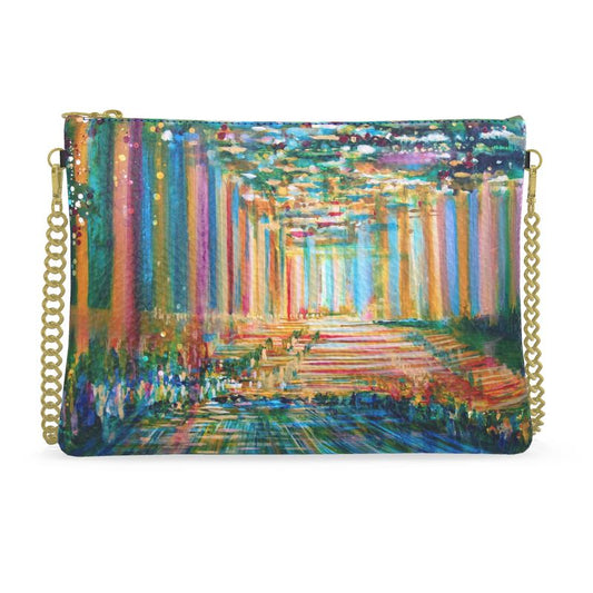 Crossbody Bag with Chain | "Bishvili Rose" by Yoram Raanan