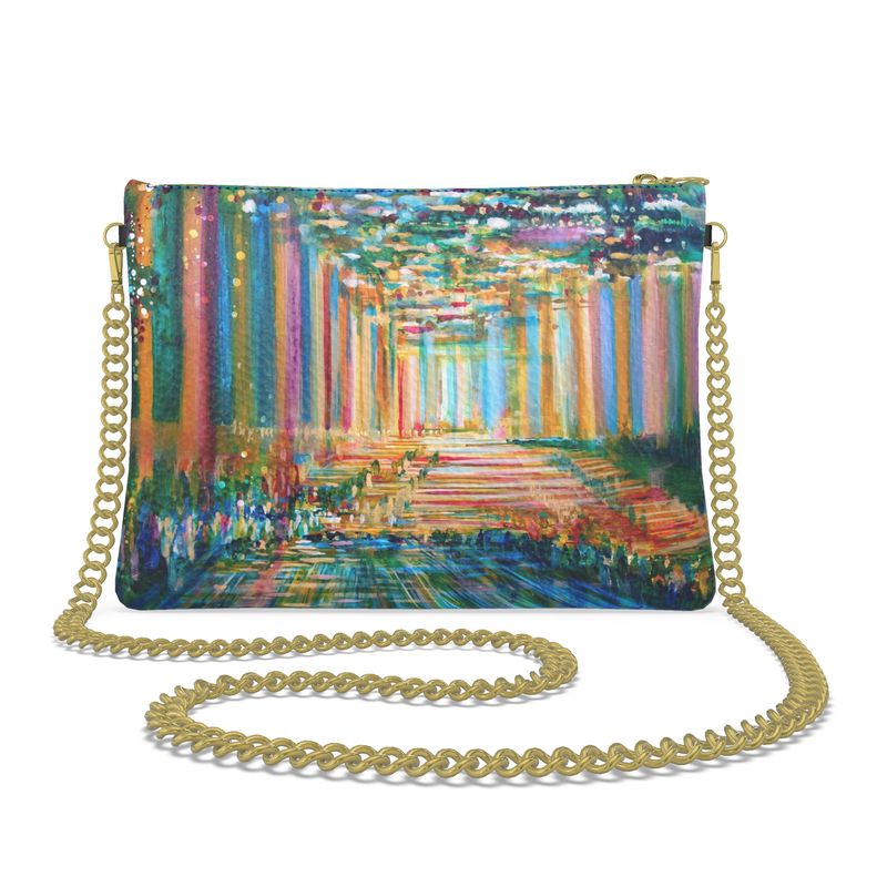Crossbody Bag with Chain | "Bishvili Rose" by Yoram Raanan