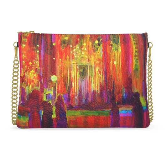 Crossbody Bag with Chain | "Purim Night" by Yoram Raanan