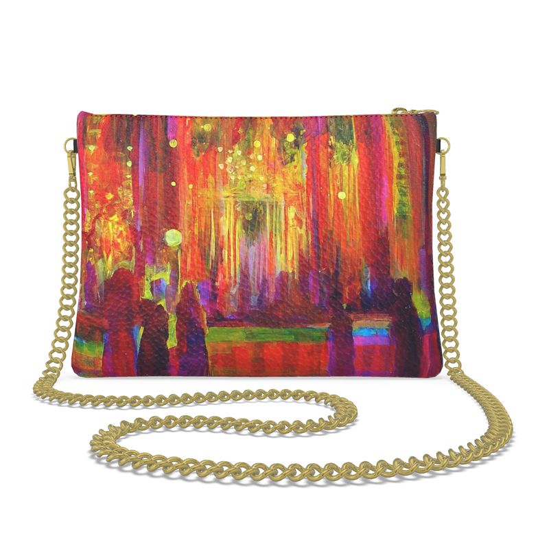 Crossbody Bag with Chain | "Purim Night" by Yoram Raanan