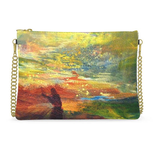 Crossbody Bag with Chain | "The Dance of Life" by Yoram Raanan