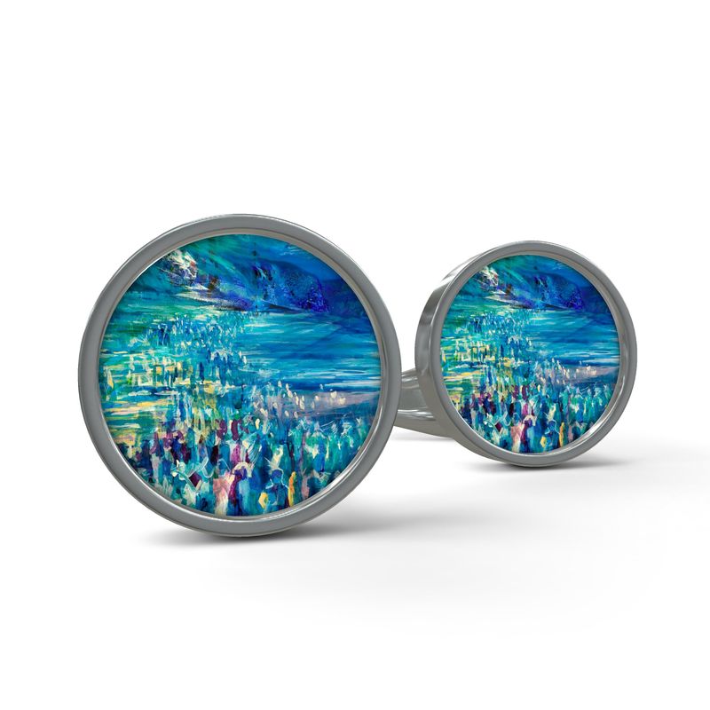 Cufflinks | "Crossing the Red Sea" by Yoram Raanan