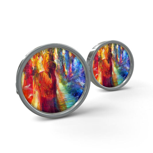 Cufflinks | "Rainbow Dance" by Yoram Raanan