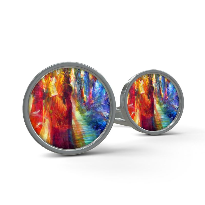 Cufflinks | "Rainbow Dance" by Yoram Raanan