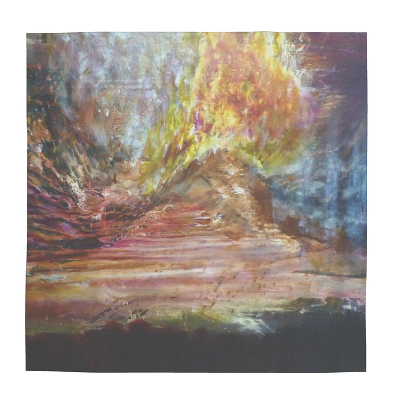 100% Silk Scarf | "Har Sinai for Now" by Yoram Raanan
