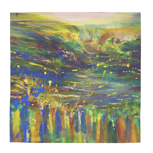 100% Silk Scarf | "Behar Jubilee" by Yoram Raanan