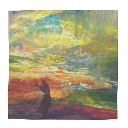 100% Silk Scarf | "The Dance of Life" by Yoram Raanan