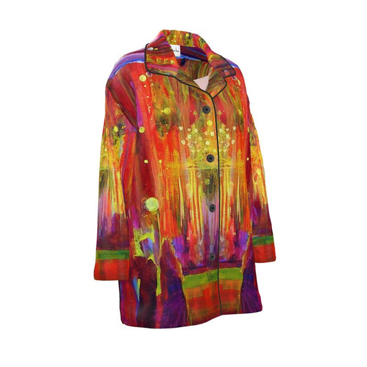 Women's Luxury Pajama Shirt | "Purim Night" by Yoram Raanan