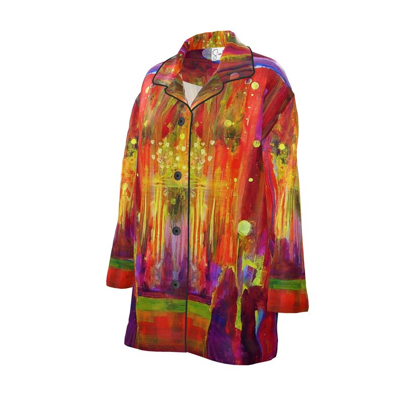 Women's Luxury Pajama Shirt | "Purim Night" by Yoram Raanan