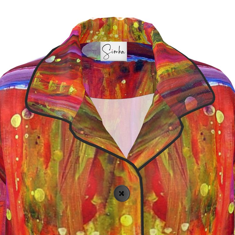 Women's Luxury Pajama Shirt | "Purim Night" by Yoram Raanan