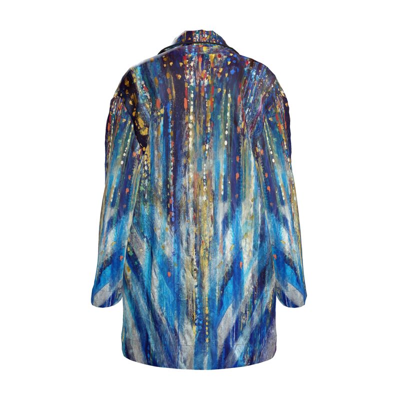 Women's Luxury Pajama Shirt | "Menorah Rambam Gem" by Yoram Raanan