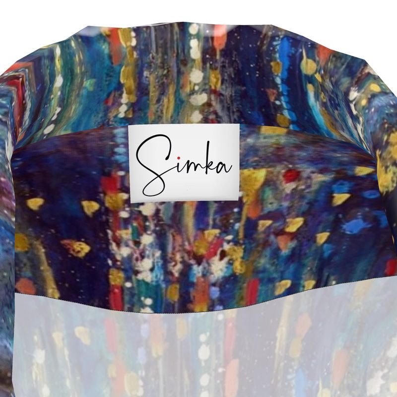 Women's Luxury Pajama Shirt | "Menorah Rambam Gem" by Yoram Raanan