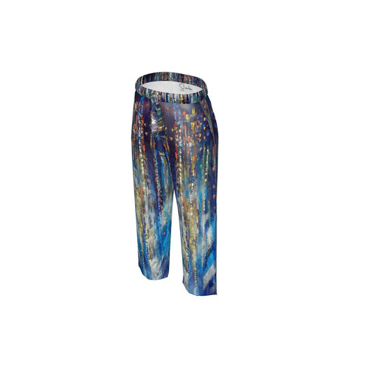 Women's Luxury Pajama Trousers | "Menorah Rambam Gem" by Yoram Raanan