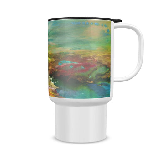 13.5 fl oz Travel Mug | "Bereshit" by Yoram Raanan